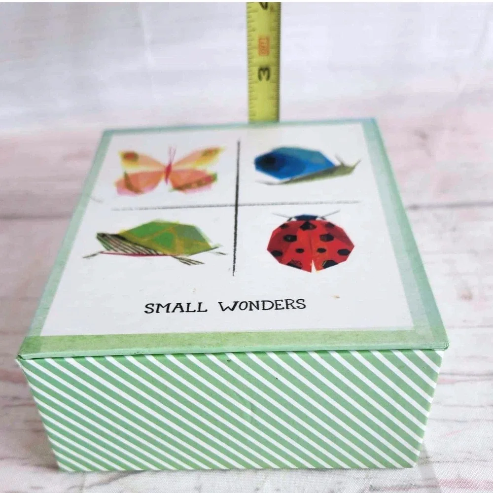 Papyrus Small Wonders Note Cards Green‎ Butterfly Snail Turtle Ladybug Set 20ct